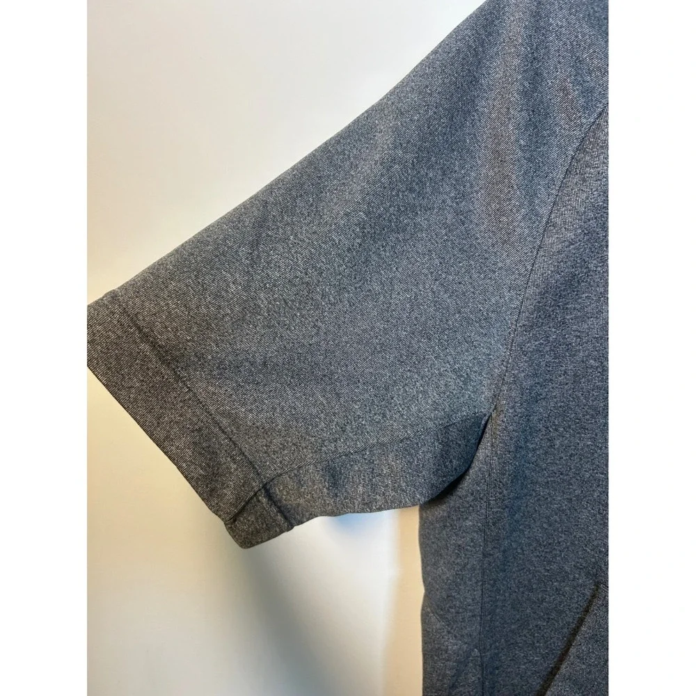 Nike Dri‎ FIT Men's Gray Short Sleeve Hoodie Training Gym Athletic M